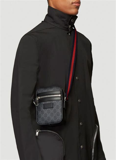 black gucci belt bag men|gucci sling bags men's.